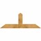 Ekena Millwork Portland Rough Sawn Timber Gable Bracket, Western Red Cedar, 60"W x 22"H x 4"D x 6"F, 9/12 Pitch GBW060X22X0406POR00RWR - alternate 1